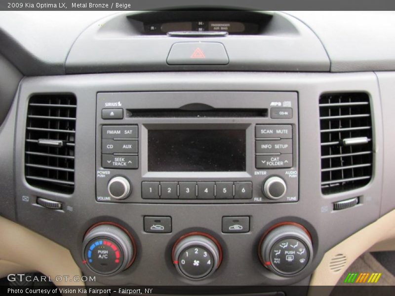 Metal Bronze / Beige 2009 Kia Optima LX