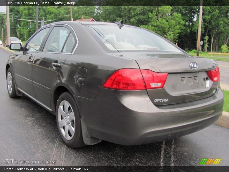 Metal Bronze / Beige 2009 Kia Optima LX