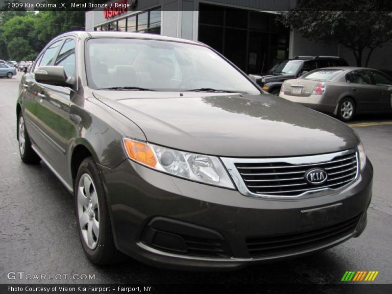 Metal Bronze / Beige 2009 Kia Optima LX