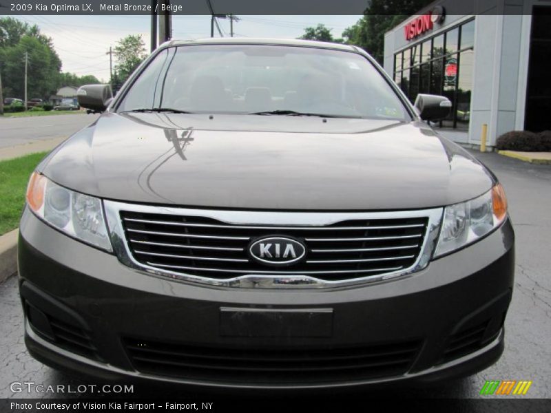 Metal Bronze / Beige 2009 Kia Optima LX