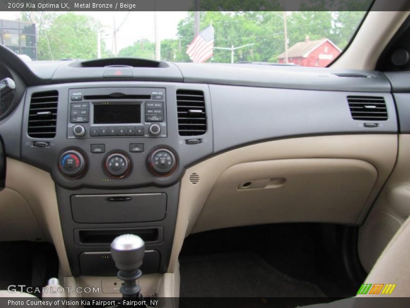 Metal Bronze / Beige 2009 Kia Optima LX