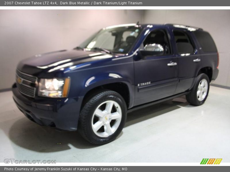 Dark Blue Metallic / Dark Titanium/Light Titanium 2007 Chevrolet Tahoe LTZ 4x4
