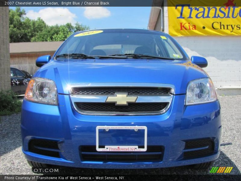 Bright Blue / Charcoal Black 2007 Chevrolet Aveo LS Sedan