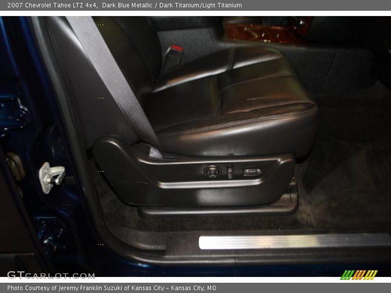 Dark Blue Metallic / Dark Titanium/Light Titanium 2007 Chevrolet Tahoe LTZ 4x4