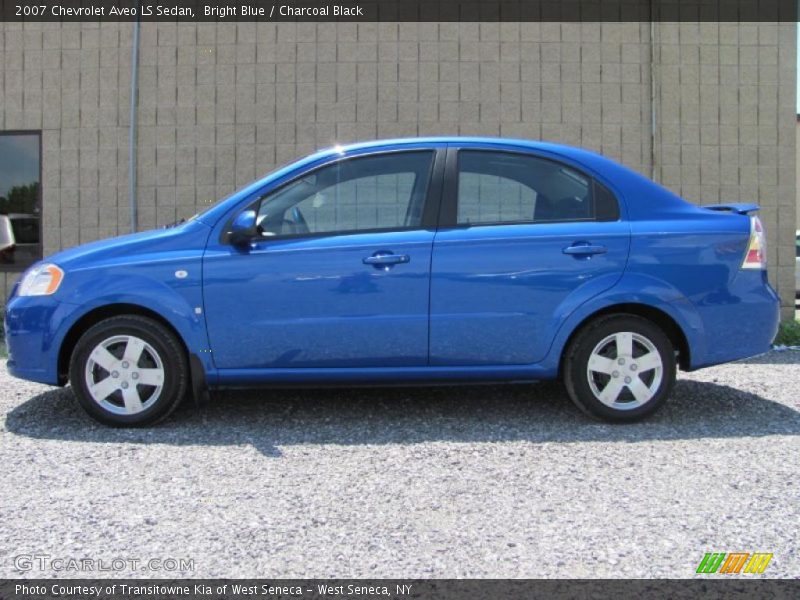 Bright Blue / Charcoal Black 2007 Chevrolet Aveo LS Sedan