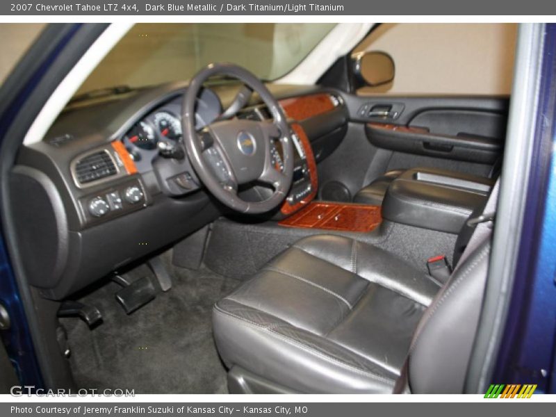 Dark Blue Metallic / Dark Titanium/Light Titanium 2007 Chevrolet Tahoe LTZ 4x4