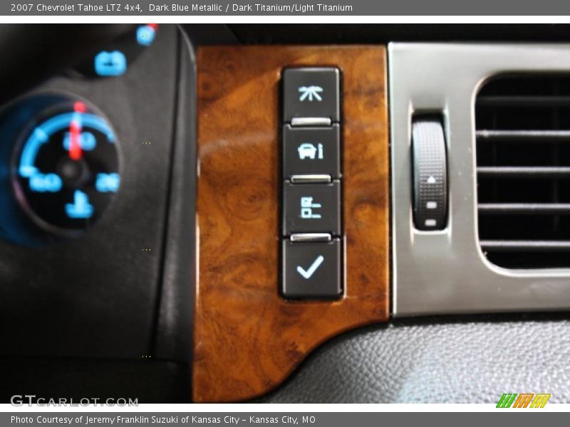Dark Blue Metallic / Dark Titanium/Light Titanium 2007 Chevrolet Tahoe LTZ 4x4