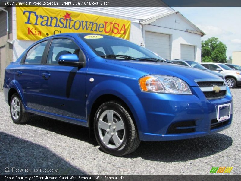 Bright Blue / Charcoal Black 2007 Chevrolet Aveo LS Sedan
