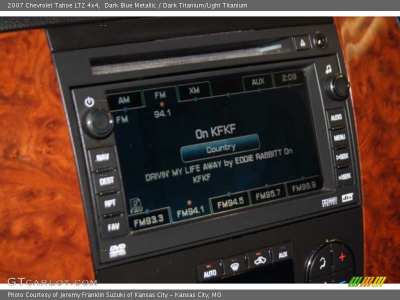 Dark Blue Metallic / Dark Titanium/Light Titanium 2007 Chevrolet Tahoe LTZ 4x4