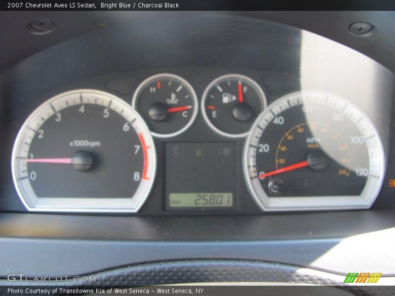 Bright Blue / Charcoal Black 2007 Chevrolet Aveo LS Sedan
