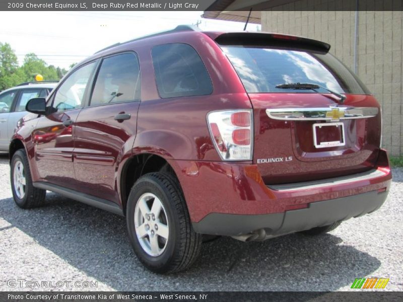 Deep Ruby Red Metallic / Light Gray 2009 Chevrolet Equinox LS