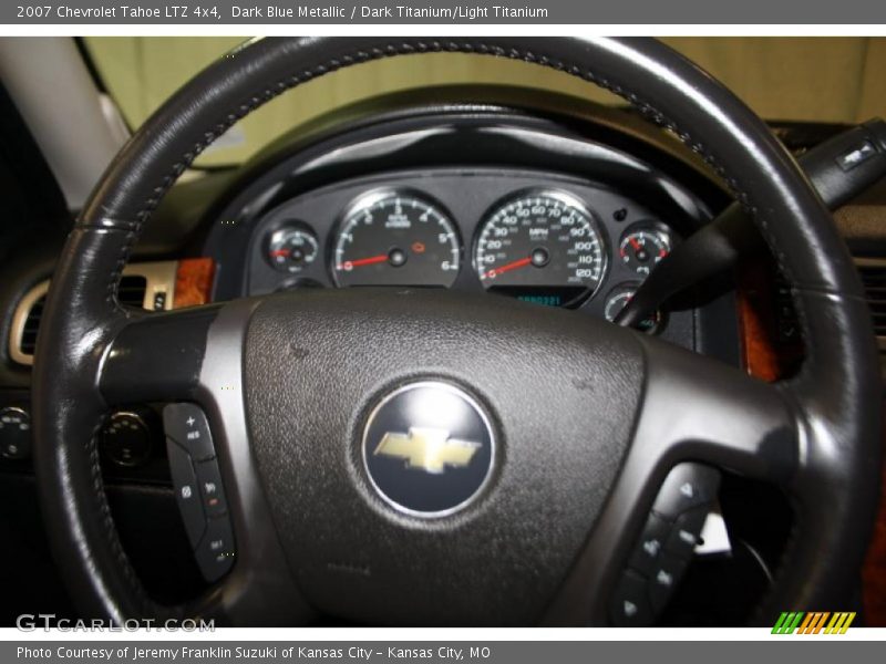 Dark Blue Metallic / Dark Titanium/Light Titanium 2007 Chevrolet Tahoe LTZ 4x4