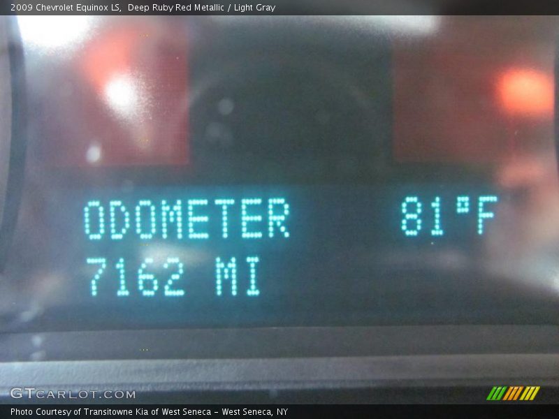 Deep Ruby Red Metallic / Light Gray 2009 Chevrolet Equinox LS