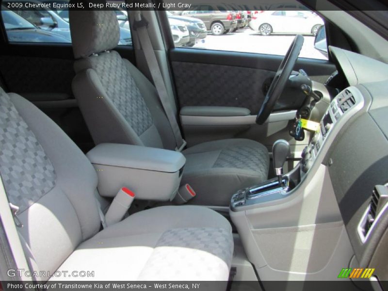 Deep Ruby Red Metallic / Light Gray 2009 Chevrolet Equinox LS