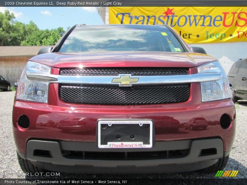 Deep Ruby Red Metallic / Light Gray 2009 Chevrolet Equinox LS