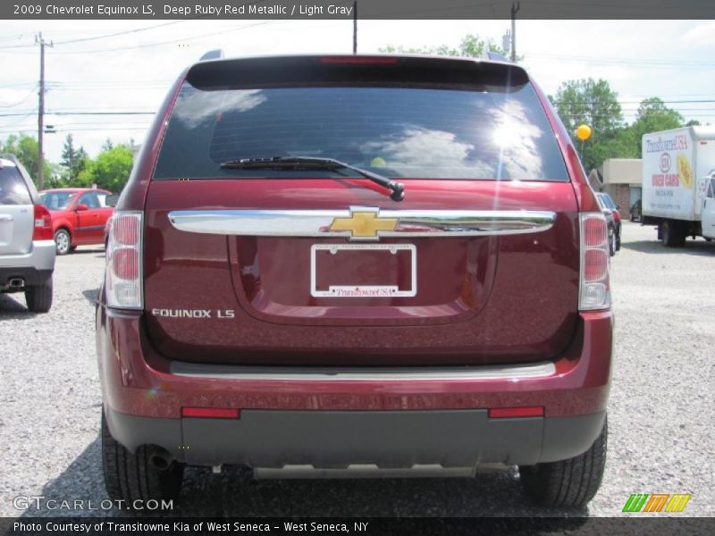 Deep Ruby Red Metallic / Light Gray 2009 Chevrolet Equinox LS
