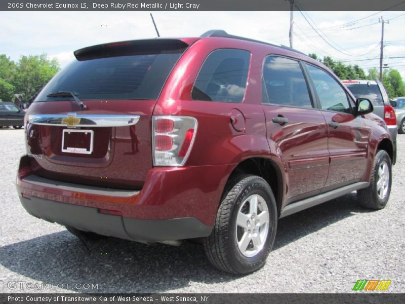 Deep Ruby Red Metallic / Light Gray 2009 Chevrolet Equinox LS