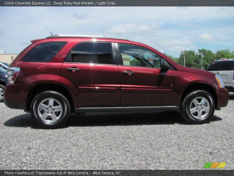 Deep Ruby Red Metallic / Light Gray 2009 Chevrolet Equinox LS