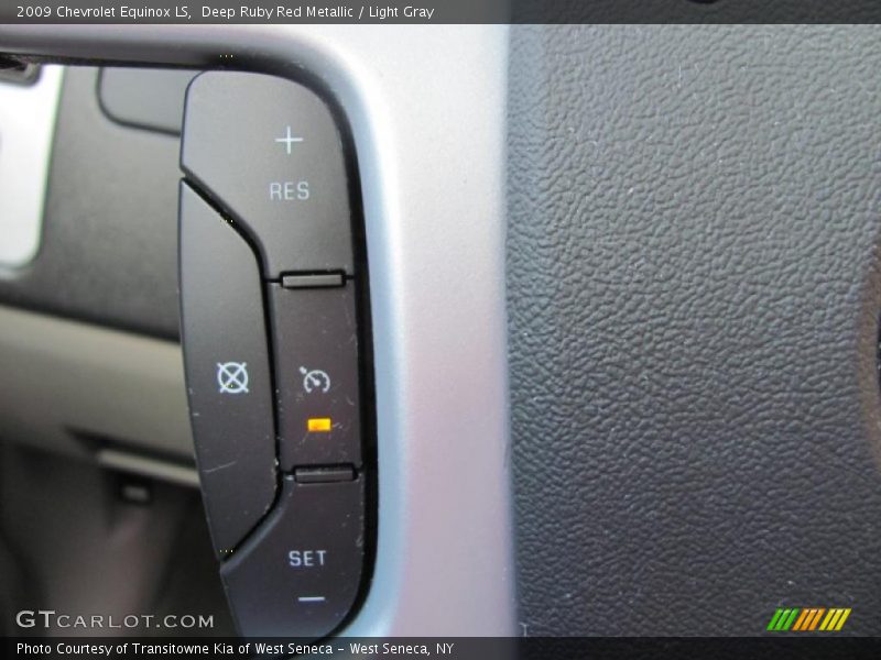 Deep Ruby Red Metallic / Light Gray 2009 Chevrolet Equinox LS