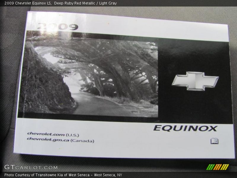 Deep Ruby Red Metallic / Light Gray 2009 Chevrolet Equinox LS