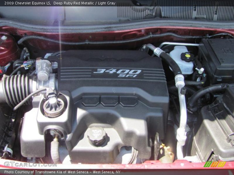 Deep Ruby Red Metallic / Light Gray 2009 Chevrolet Equinox LS