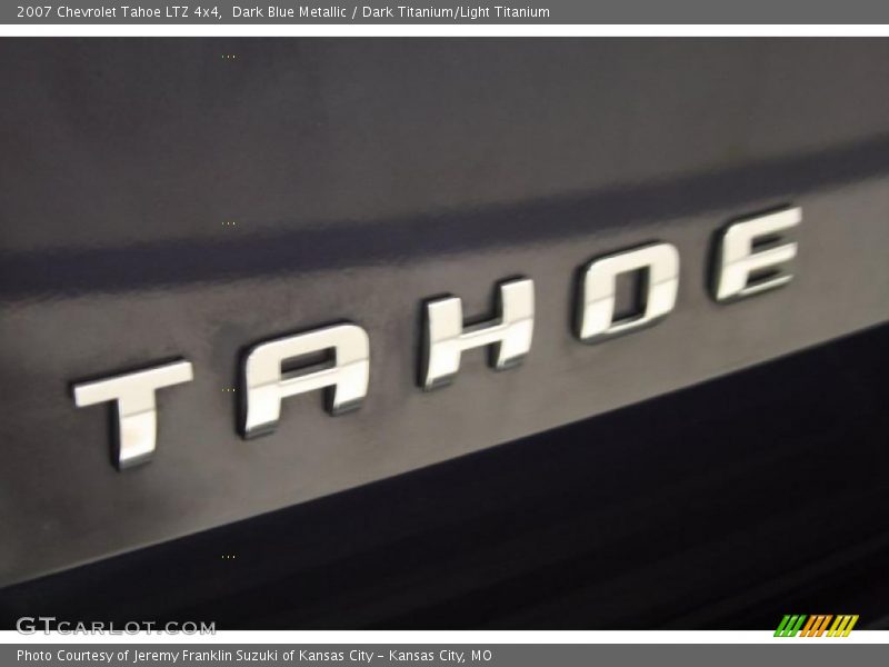 Dark Blue Metallic / Dark Titanium/Light Titanium 2007 Chevrolet Tahoe LTZ 4x4