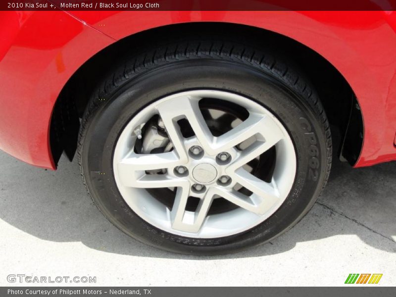 Molten Red / Black Soul Logo Cloth 2010 Kia Soul +