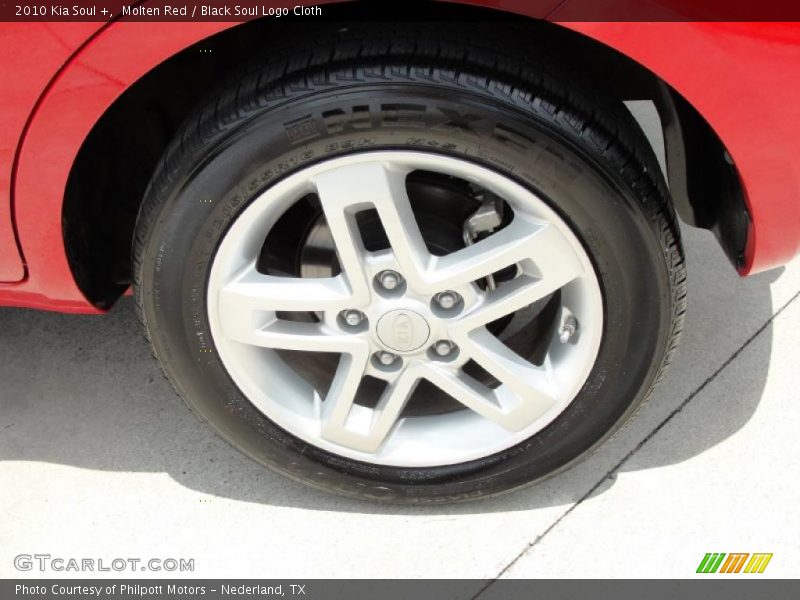 Molten Red / Black Soul Logo Cloth 2010 Kia Soul +