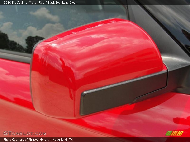 Molten Red / Black Soul Logo Cloth 2010 Kia Soul +