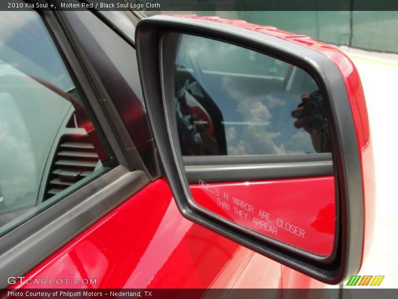 Molten Red / Black Soul Logo Cloth 2010 Kia Soul +