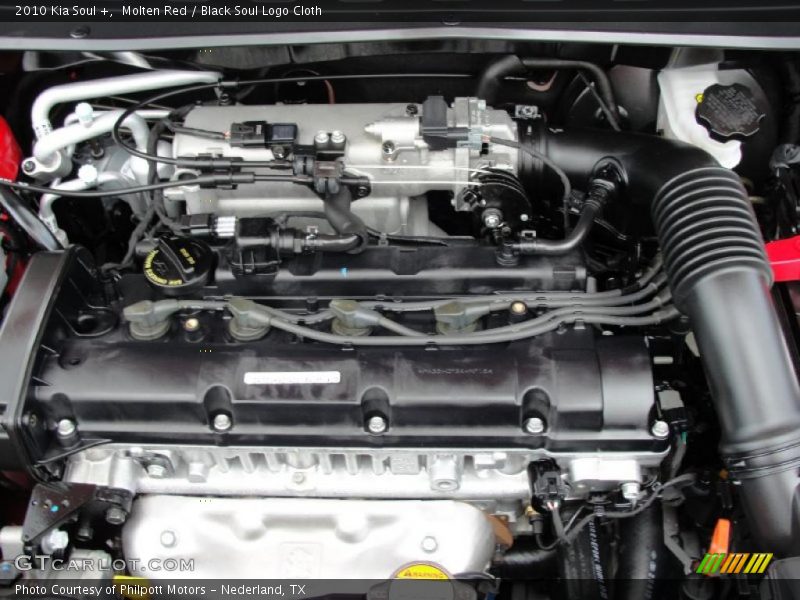 Molten Red / Black Soul Logo Cloth 2010 Kia Soul +