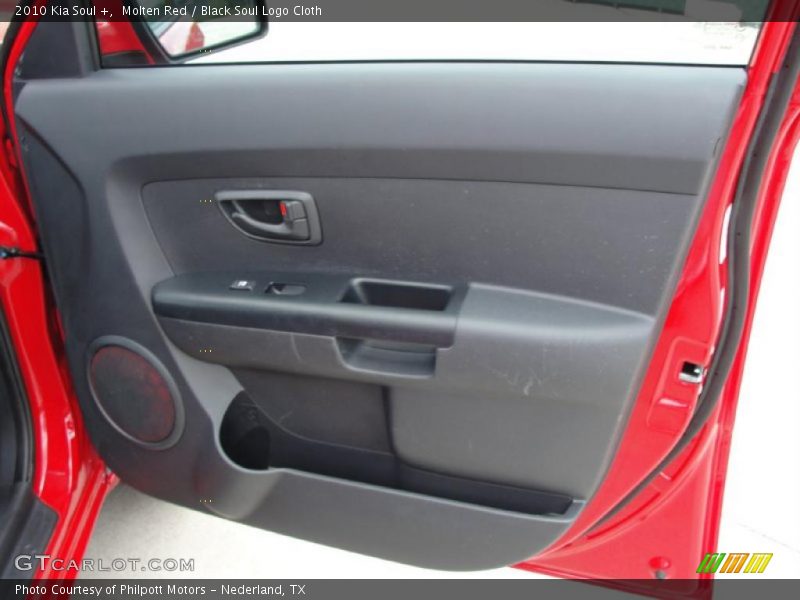 Molten Red / Black Soul Logo Cloth 2010 Kia Soul +