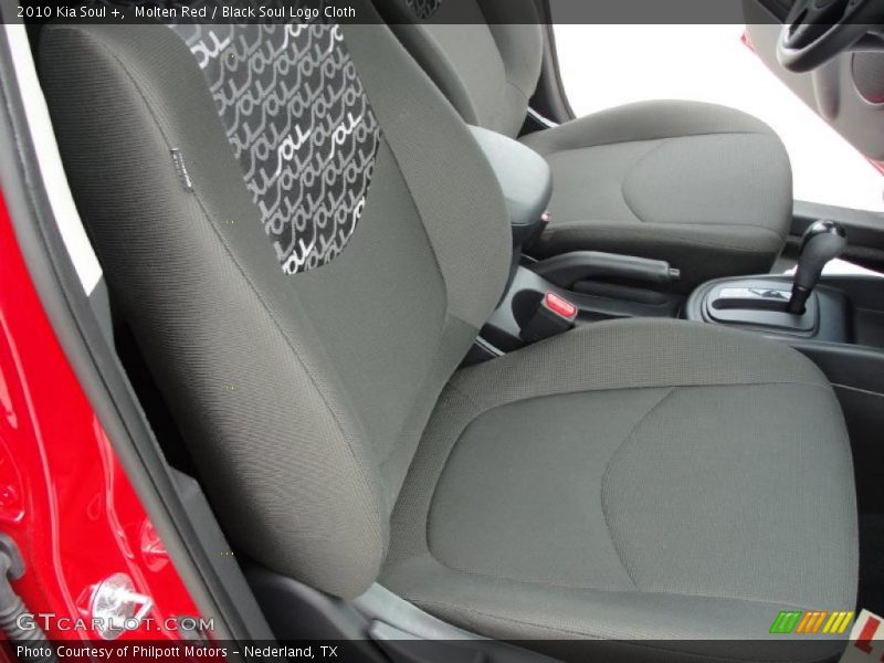 Molten Red / Black Soul Logo Cloth 2010 Kia Soul +