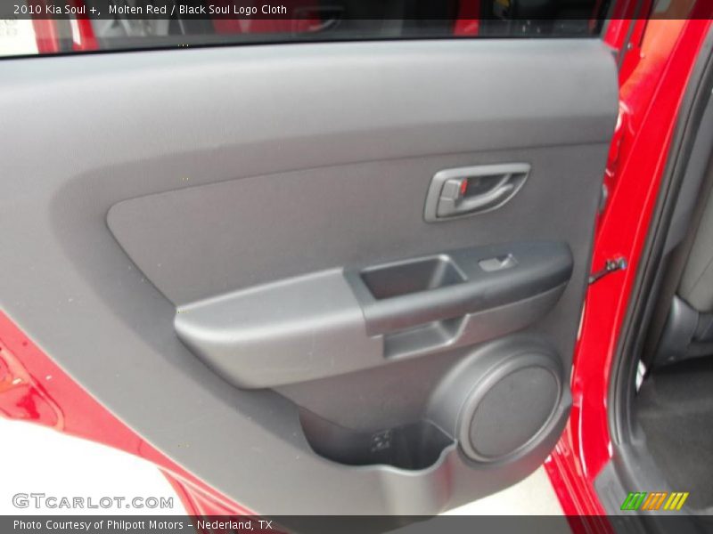 Molten Red / Black Soul Logo Cloth 2010 Kia Soul +