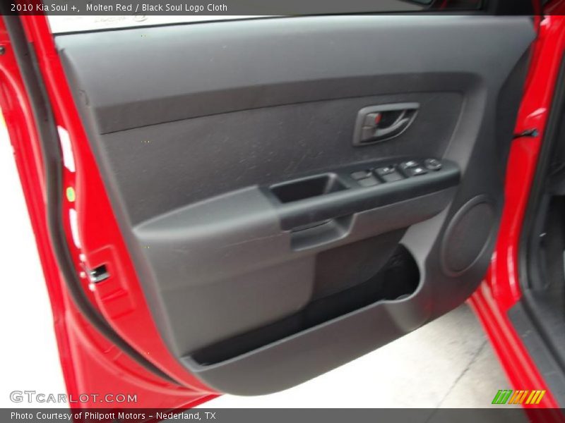 Molten Red / Black Soul Logo Cloth 2010 Kia Soul +