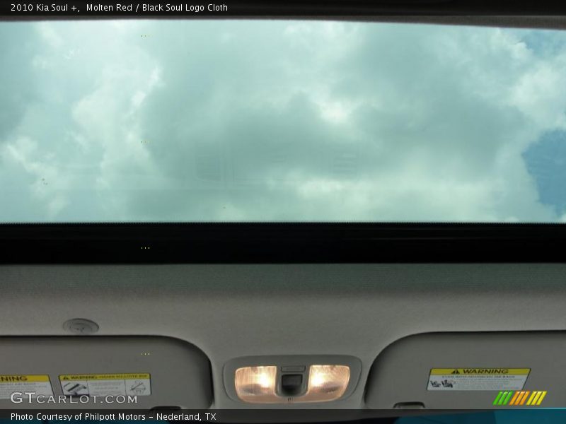 Molten Red / Black Soul Logo Cloth 2010 Kia Soul +