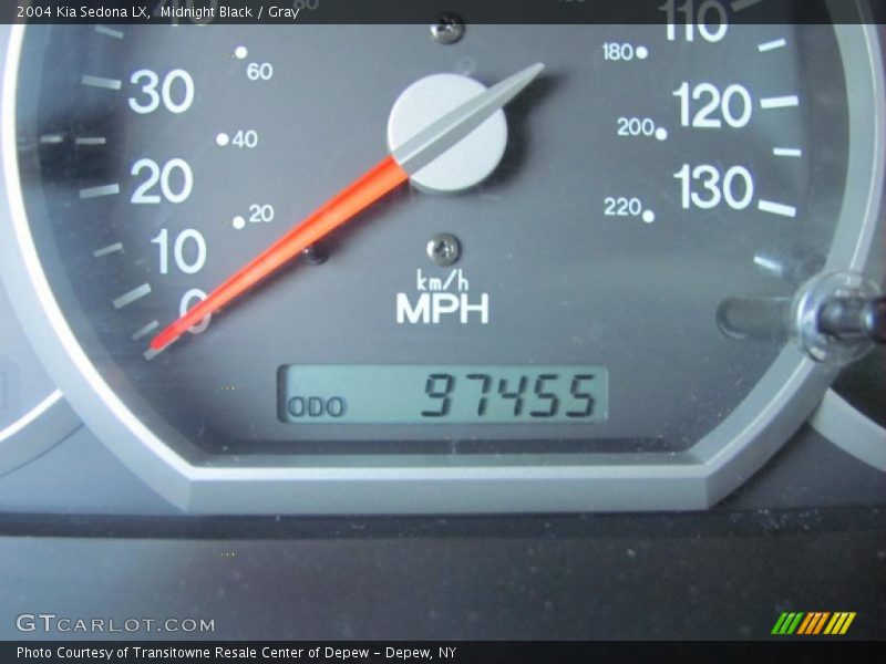Midnight Black / Gray 2004 Kia Sedona LX