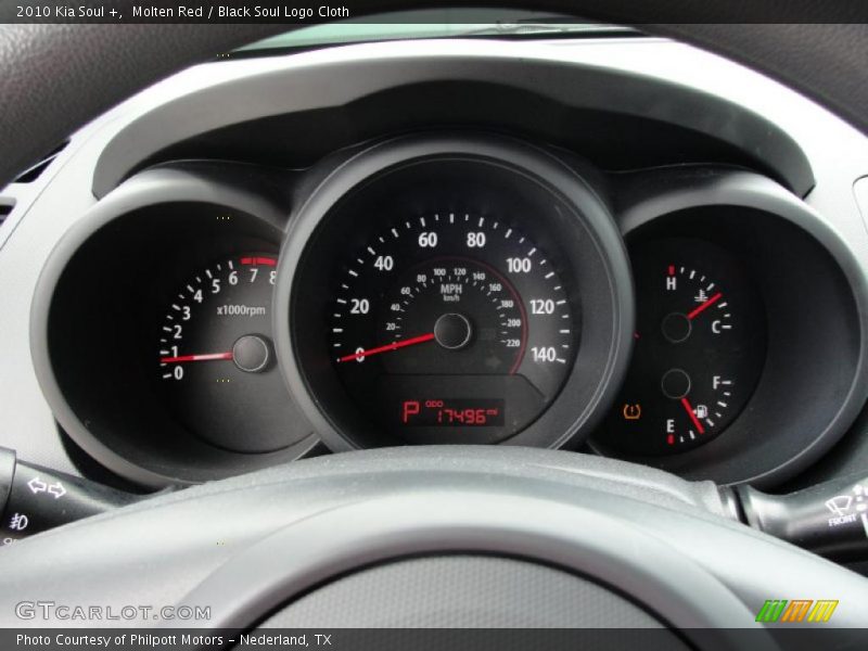 Molten Red / Black Soul Logo Cloth 2010 Kia Soul +