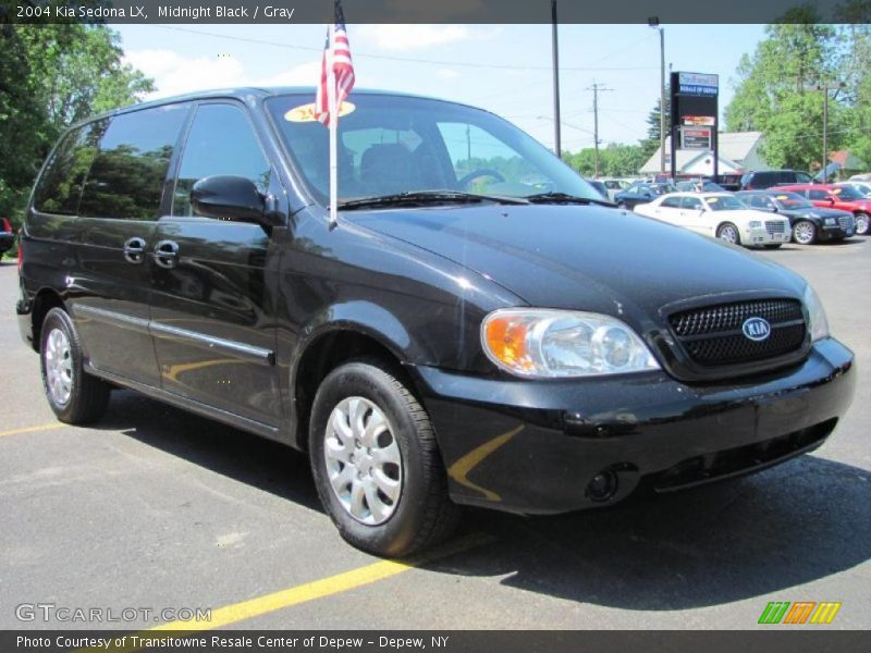 Midnight Black / Gray 2004 Kia Sedona LX