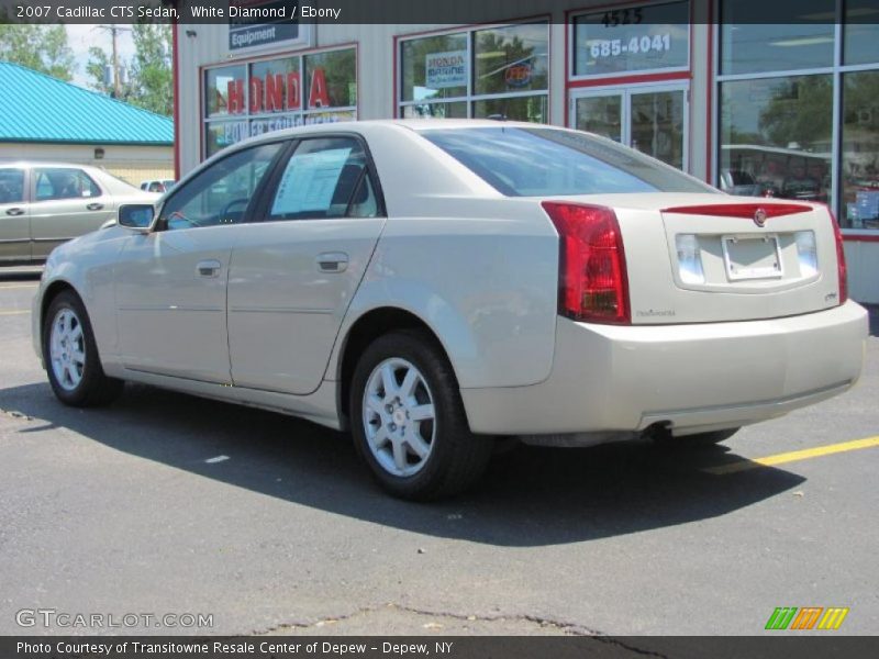 White Diamond / Ebony 2007 Cadillac CTS Sedan