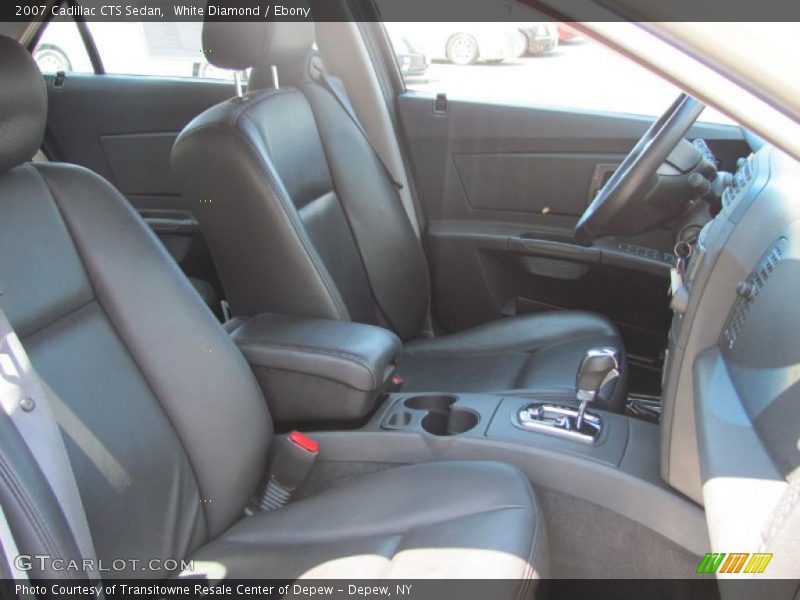 White Diamond / Ebony 2007 Cadillac CTS Sedan