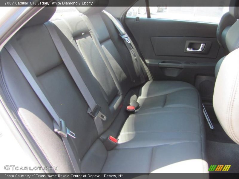 White Diamond / Ebony 2007 Cadillac CTS Sedan