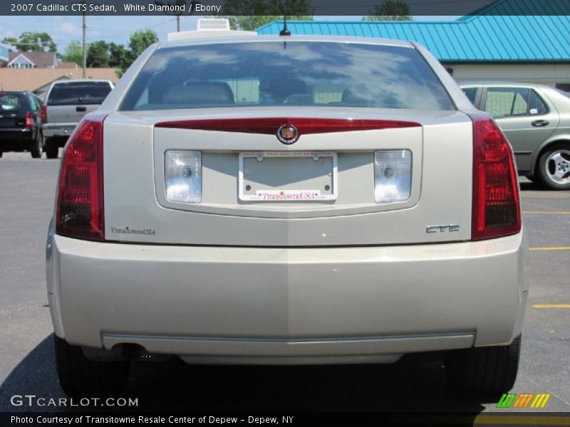 White Diamond / Ebony 2007 Cadillac CTS Sedan