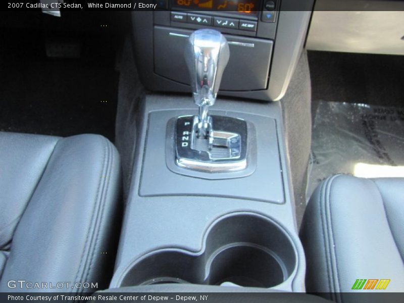 White Diamond / Ebony 2007 Cadillac CTS Sedan