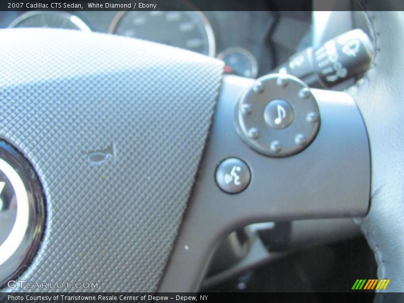 White Diamond / Ebony 2007 Cadillac CTS Sedan