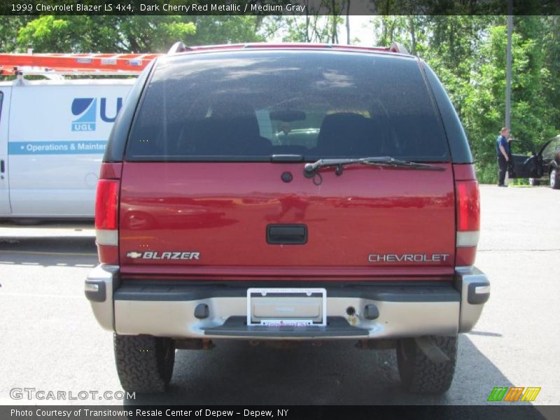 Dark Cherry Red Metallic / Medium Gray 1999 Chevrolet Blazer LS 4x4