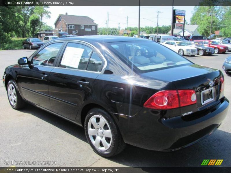 Ebony Black / Gray 2008 Kia Optima LX