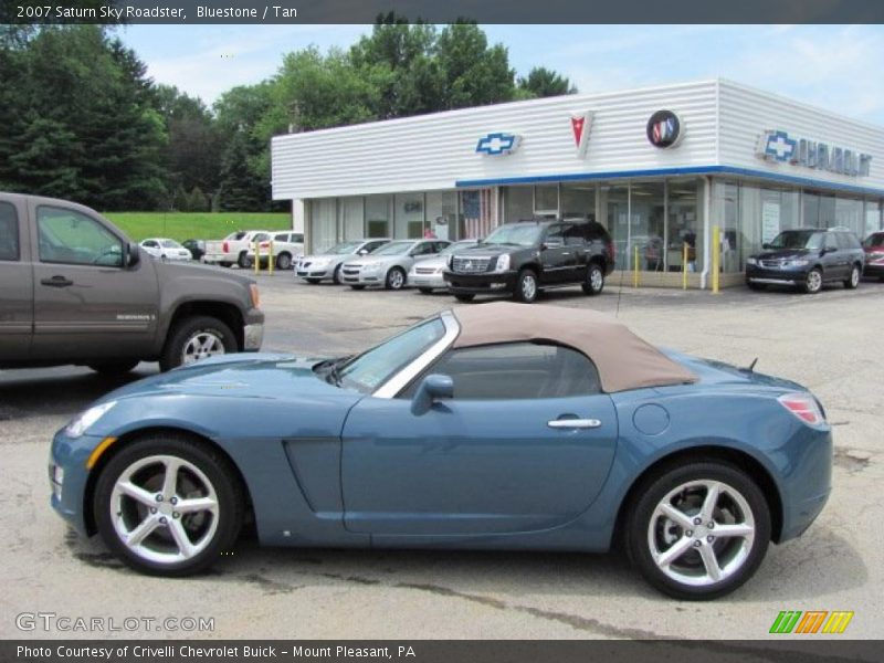 Bluestone / Tan 2007 Saturn Sky Roadster