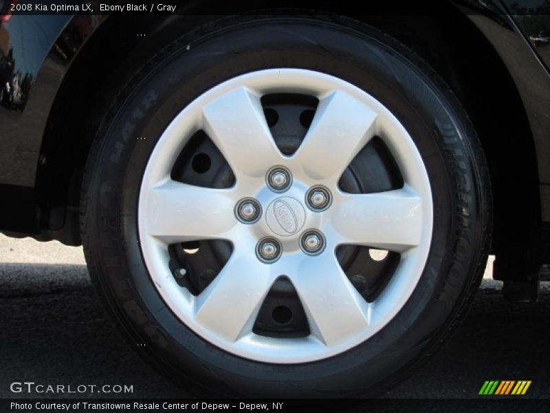 Ebony Black / Gray 2008 Kia Optima LX