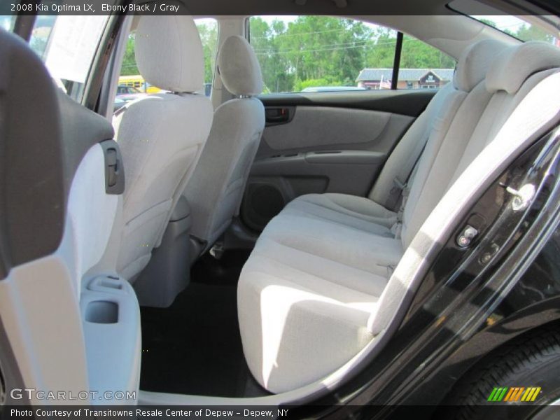 Ebony Black / Gray 2008 Kia Optima LX